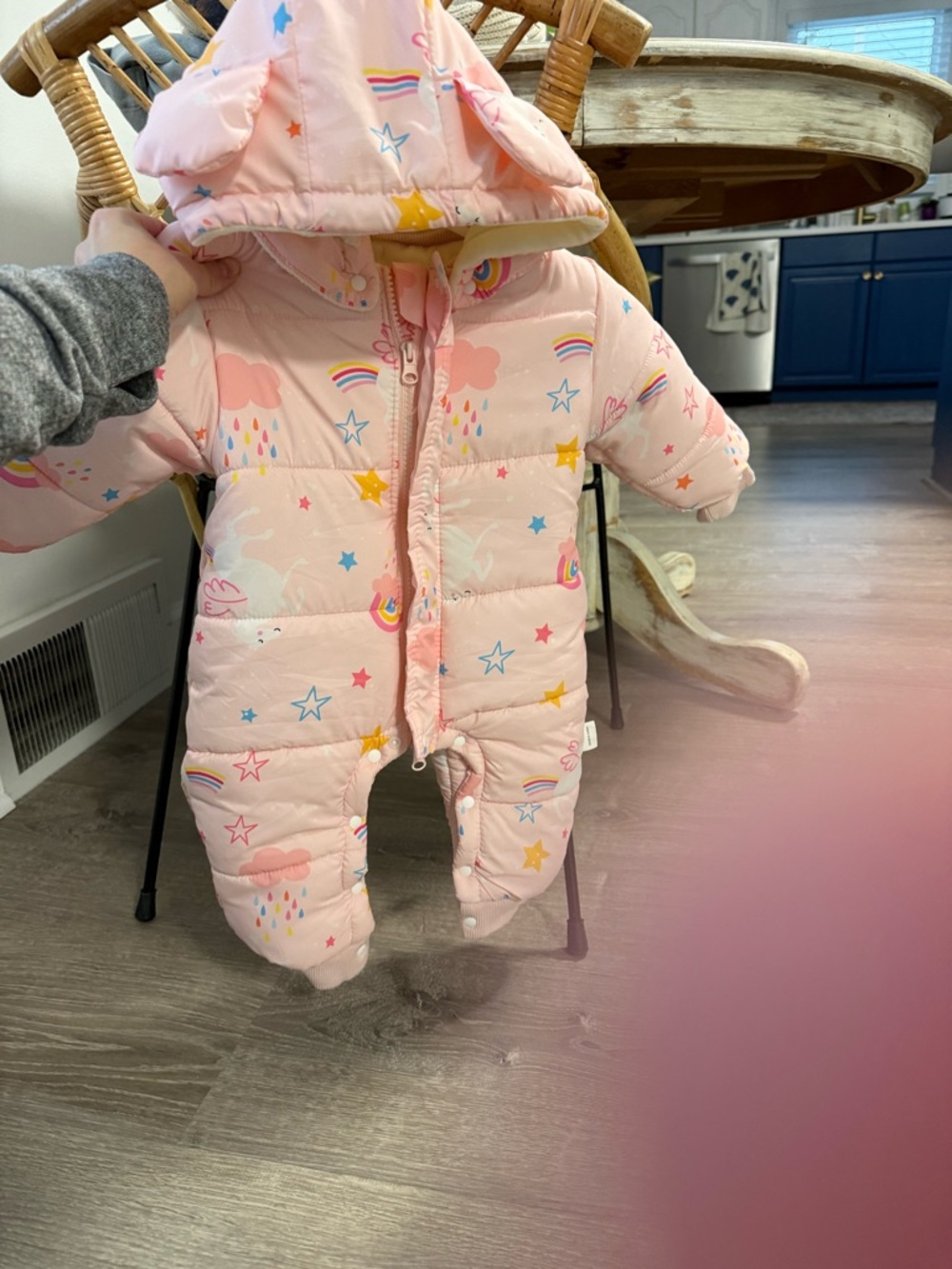 Baby 6-9 months one piece snow suit